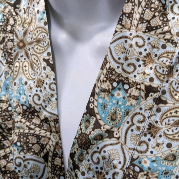 Adonna Satin Robe Printed Kimono XL - Picture 2 of 8